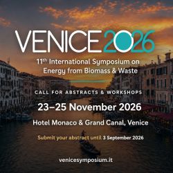 VENICE 2026  11 Simposio Internazionale sull Energia da Biomasse e Rifiuti 