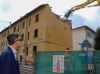 Pisa, la demolizione dei fabbricati in via Quarantola