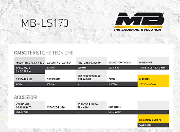 Caratteristiche tecniche benna vagliante MB LS 170